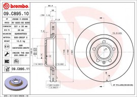Brembo Гальмівний диск BREMBO 09.C895.11 - Заображення 1