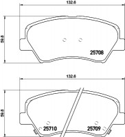 Колодки тормозные дисковые передние Hyundai Accent, i20, Elantra/Kia Rio III 1.4, 1.6, 1.8 (11-) (NP6015) NISSHINBO 400648f1fd8b