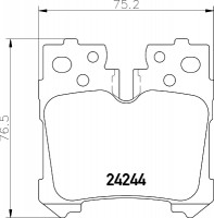 Колодки тормозные дисковые задние Lexus LS 460, 600h (06-) (NP1080) NISSHINBO