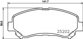 Nisshinbo Колодки тормозные дисковые передние Nissan Qashqai, X-Trail 1.6, 2.0, 2.5 (07-) (NP2048) NISSHINBO - Заображення 1