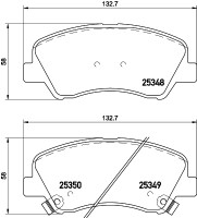 Nisshinbo Колодки тормозные дисковые передние Hyundai Accent, i20/Kia rio 1.2, 1.4, 1.6 (11-) (NP6041) NISSHINBO - Заображення 1