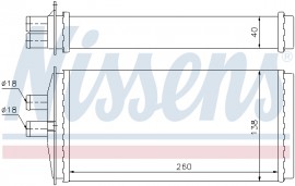 Nissens Радіатор опалення NISSENS NIS 73655 - Заображення 2
