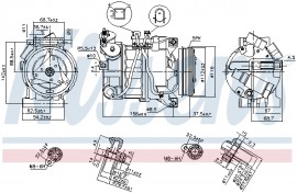 Nissens Компресор кондицiонера NISSENS NIS 89350 - Заображення 6