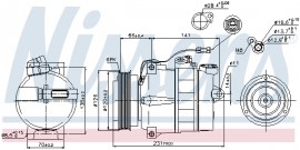 Nissens Компресор кондицiонера NISSENS NIS 89054 - Заображення 5