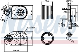 Nissens Масляний радіатор NISSENS NIS 90796 - Заображення 1