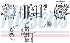 Nissens Компресор кондицiонера NISSENS NIS 89053 - Заображення 5