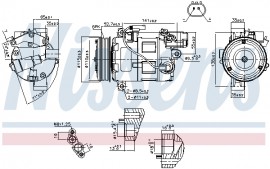 Nissens Компресор кондицiонера NISSENS NIS 89086 - Заображення 5