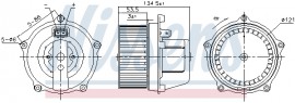 Nissens Вентилятор кабiни кондиц. NISSENS NIS 87444 - Заображення 4