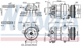 Nissens Компресор кондицiонера NISSENS NIS 89590 - Заображення 6