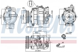 Nissens Компресор кондицiонера NISSENS NIS 89091 - Заображення 5