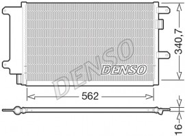 Радиатор кондиционера 3.0MJET ft Iveco Daily E4 06-11 DENSO DCN12003*