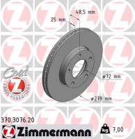 диск гальмівний Coat Z Zimmermann 370307620 BP4Y3325XC