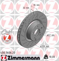 диск гальмівний Coat Z Zimmermann 400360620 A2204210812