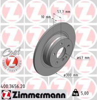 диск гальмівний Coat Z Zimmermann 400365620 A2044230612