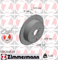 Zimmermann диск гальмівний Coat Z Zimmermann 530246520 26700FG000 - Заображення 1
