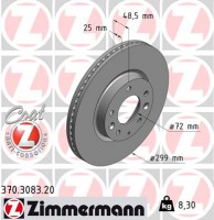 диск гальмівний Coat Z Zimmermann 370308320 G33Y3325X