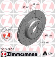 диск гальмівний SPORT Z Zimmermann 150348052 34216775289