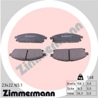 Zimmermann колодки гальмівні дискові, к-кт Zimmermann 234221651 410601W485 - Заображення 1
