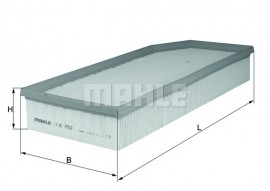 Mahle / Knecht фільтр повітряний MB (W210/220) 3.2CDI Mahle / Knecht LX752 A6110940004 - Заображення 2