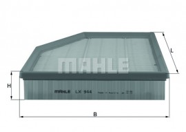 Mahle / Knecht фільтр повітряний BMW 520/525/530 E60 03- Mahle / Knecht LX944 13717521038 - Заображення 2