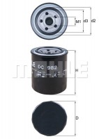Mahle / Knecht фільтр оливний Subaru 2.0D 08- Mahle / Knecht OC982 15208AA110 - Заображення 1