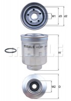 Mahle / Knecht фільтр паливний Toyota Corolla/Auris 1.4/2.0 D 07- MAHLE / KNECHT KC389D - Заображення 2