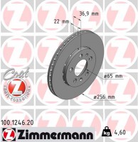 диск гальмівний Coat Z Zimmermann 100124620 6R0615301C