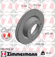 диск гальмівний Coat Z Zimmermann 590281620 4351260180