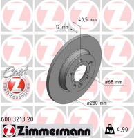 диск гальмівний Coat Z Zimmermann 600321320 7D0615601