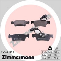 Zimmermann колодки гальмівні дискові, к-кт Zimmermann 243671901 7L6698451 - Заображення 1