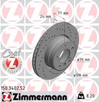 Zimmermann диск гальмівний SPORT Z Zimmermann 150340252 34116764021 - Заображення 1