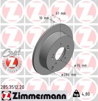 диск гальмівний Coat Z Zimmermann 285351220 584113A300