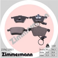 колодки гальмівні дискові, к-кт Zimmermann 237622001 4B0698151AD