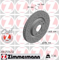 диск гальмівний SPORT Z Zimmermann 200253452 402064EA0A