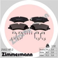 колодки гальмівні дискові, к-кт Zimmermann 250221852 LR016962