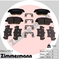 Zimmermann колодки гальмівні дискові, к-кт Zimmermann 256441752 581013VA50 - Заображення 1