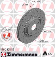 Zimmermann диск гальмівний SPORT Z Zimmermann 590282552 4351248110 - Заображення 1