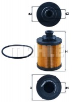 Mahle / Knecht фільтр оливний Fiat Doblo 1.3JTD (UFI) Mahle / Knecht OX418D 1565249 - Заображення 2