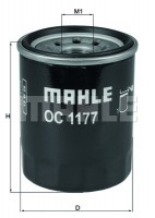 Mahle / Knecht фільтр оливний Subaru 1.6/2.0/2.5i 97- Mahle / Knecht OC1177 SU00300311 - Заображення 2