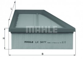 Mahle / Knecht фільтр повітряний MB A-class (W176)/B-class (W264/ Mahle / Knecht LX3477 A2700940004 - Заображення 2