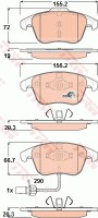 Тормозные колодки передние Audi A4, A5 (08-) (GDB1814) TRW