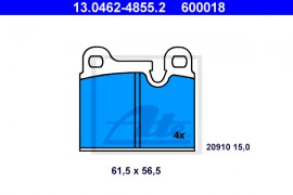 Ate Колодки гальмівні дискові, комплект Ate 13046248552 91135295003 - Заображення 1