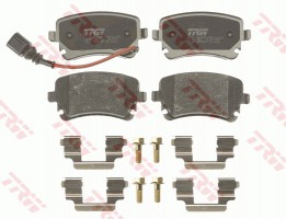 Trw Колодки тормозные дисковые задние Audi A4, A6 (99-)/ VW Т5 (З Датчиком) (тип LUCAS) (GDB1557) TRW - Заображення 2