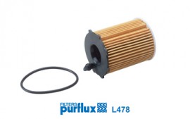 Purflux Фильтр масляный Fiat MITO 0,9 TWIN AIR TURBO PANDA III 0,9 TWIN AIR 01/12- Purflux L478 - Заображення 1