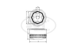 Sct Фильтр масляный NISSAN Primera II (P11) 1.6 16V (96-) (SM 132) SCT - Заображення 6