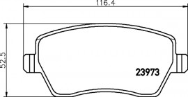 Колодки тормозные дисковые передние Renault Duster, Dokker, Logan, Kangoo 1.5, 1.6 (08-) (NP2010) NISSHINBO