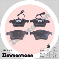 Комплект тормозных колодок ZIMMERMANN 23747.185.1