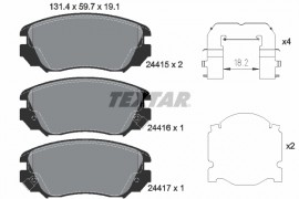 Textar Комплект тормозных колодок TEXTAR 2441501 - Заображення 1