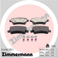 Комплект тормозных колодок ZIMMERMANN 244961701