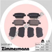 Комплект тормозных колодок ZIMMERMANN 245371601